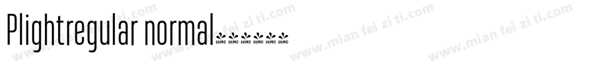 Plightregular normal字体转换